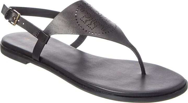 Tory Burch Capri Perf Leather Sandal