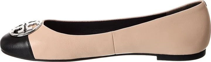 Tory Burch Chelsea Cap-Toe Leather Ballet Flat - Image 2