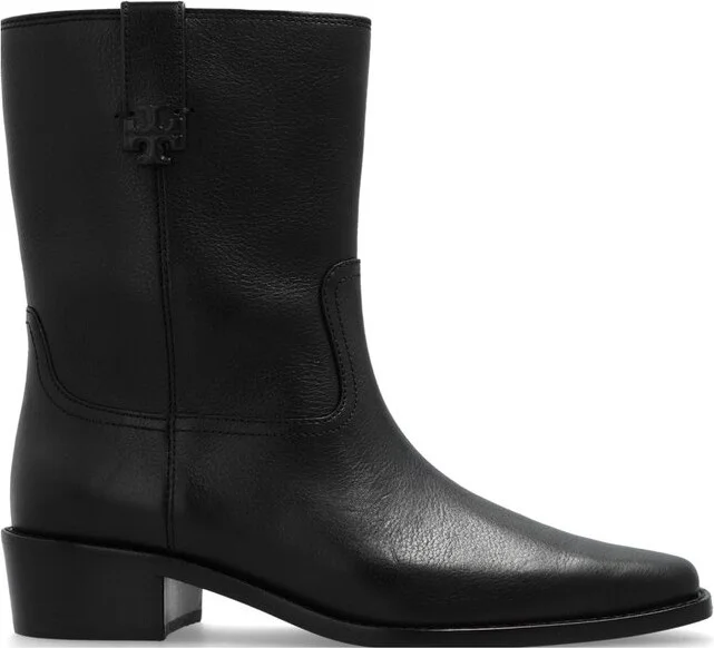 Tory Burch City Western Ankle Boots