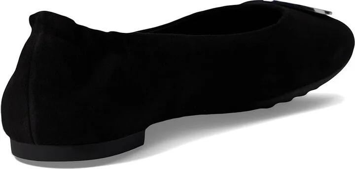 Tory Burch Claire Ballet Women's Shoes Black/Gold/Silver : 4.5 M, Leather - Image 4