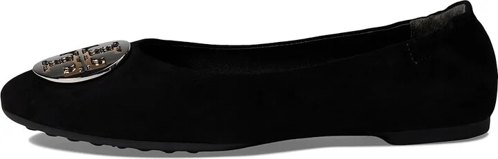 Tory Burch Claire Ballet Women's Shoes Black/Gold/Silver : 4.5 M, Leather - Image 5