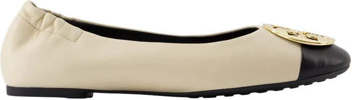 Tory Burch Claire Cap-Toe Ballerinas