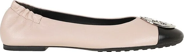 Tory Burch Claire Cap-Toe Ballet Flat Shoes