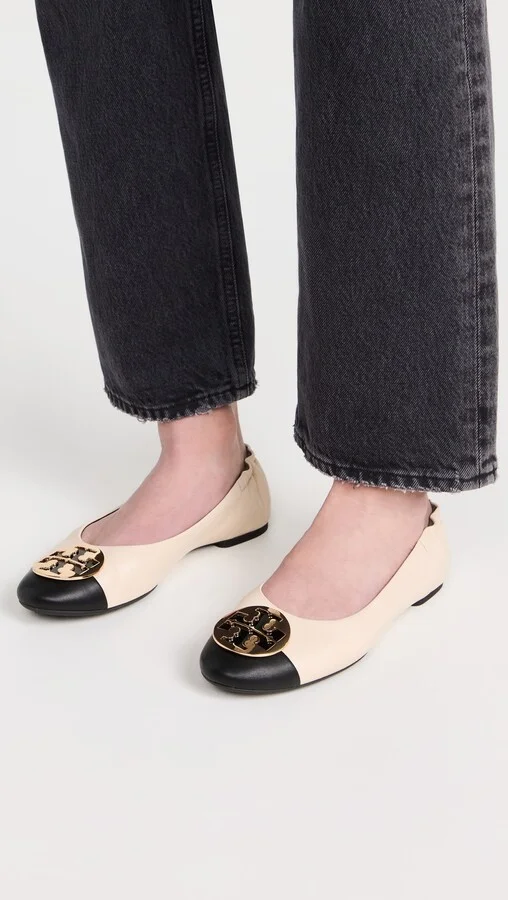 Tory Burch Claire Cap Toe Ballet Flats - Image 5