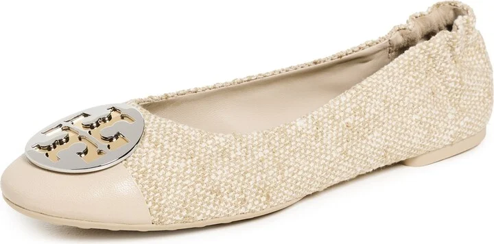Tory Burch Claire Cap-Toe Ballet Flats