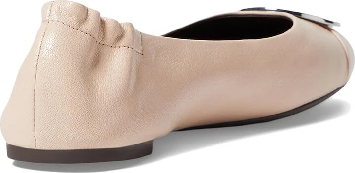 Tory Burch Claire Cap-Toe Ballet Women's Flat Shoes Rose Pink/Gold/Silver : 5 M, Leather - Image 4