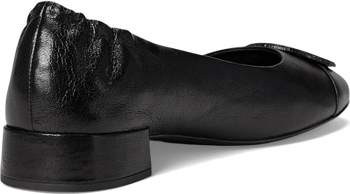 Tory Burch Claire Heel Pave Ballet 25 mm Women's Flat Shoes Perfect Black/Perfect Black/Jet : 5.5 M, Leather - Image 4