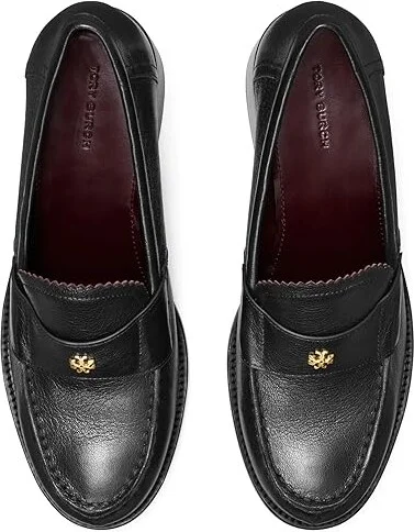Tory Burch Classic Heeled Loafers 55MM High Women's Heels Perfect Black : 5 M, Leather - Image 2