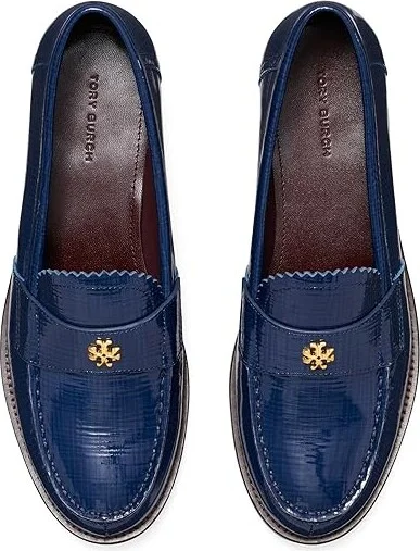 Tory Burch Classic Loafers Women's Flat Shoes Midnight Navy : 5 M, Leather - Image 2