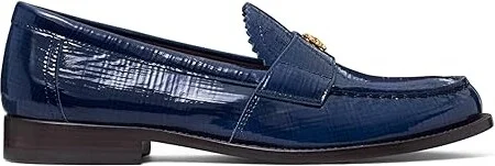 Tory Burch Classic Loafers Women's Flat Shoes Midnight Navy : 5 M, Leather - Image 4