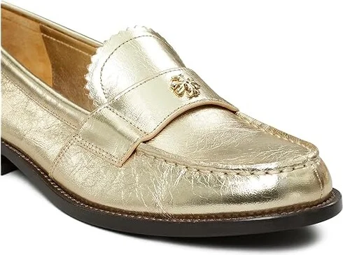 Tory Burch Classic Loafers Women's Flat Shoes Spark Gold/Platino : 5.5 M, Leather - Image 3