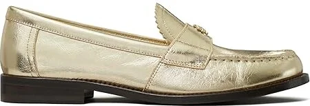 Tory Burch Classic Loafers Women's Flat Shoes Spark Gold/Platino : 5.5 M, Leather - Image 4