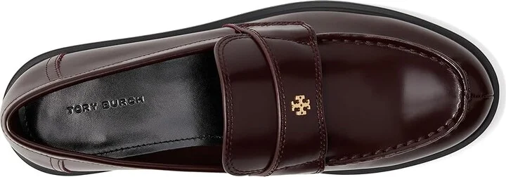 Tory Burch Classic Lug Loafers Women's Flat Shoes Plum : 7 M, Leather - Image 2