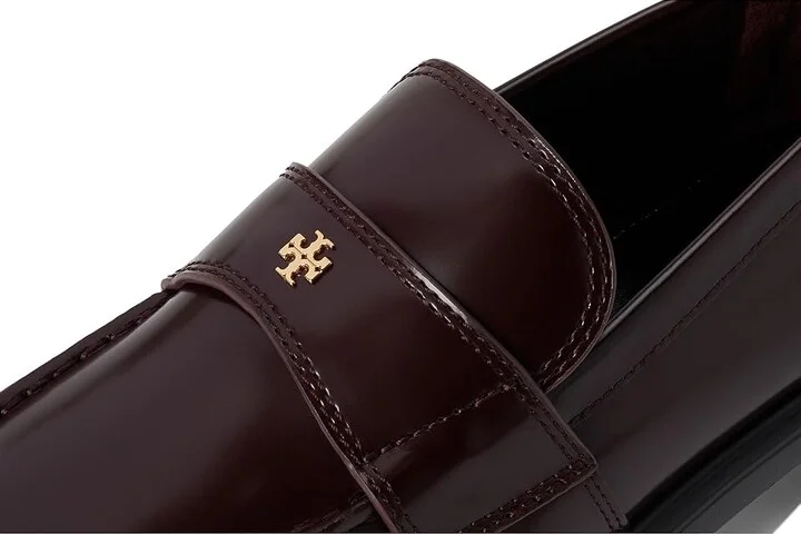 Tory Burch Classic Lug Loafers Women's Flat Shoes Plum : 7 M, Leather - Image 7