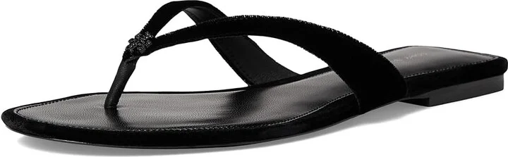 Tory Burch Classic Pave Flip Flop Women's Sandals Perfect Black : 10.5 M, Leather - Image 5