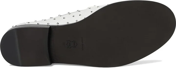 Tory Burch Classic Stud Loafer Women's Flat Shoes Cloud/Silver : 9 M, Leather - Image 3