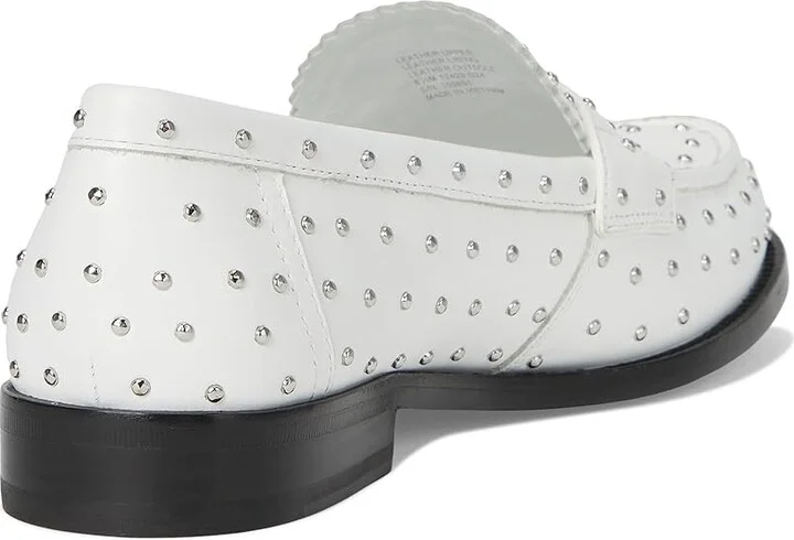 Tory Burch Classic Stud Loafer Women's Flat Shoes Cloud/Silver : 9 M, Leather - Image 4