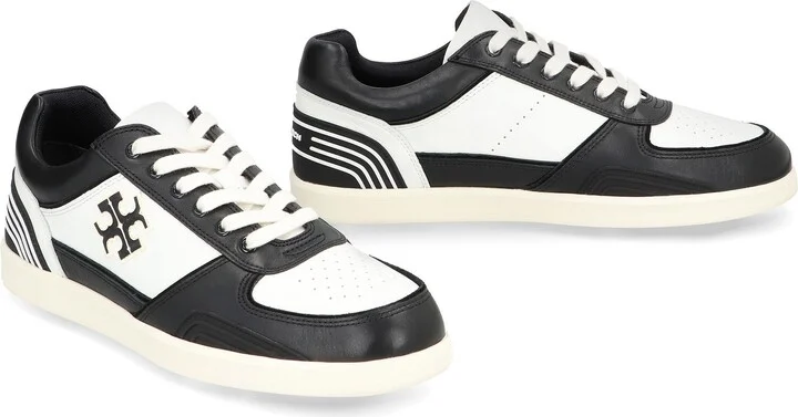 Tory Burch Clover Court Leather Low-Top Sneakers - Image 3