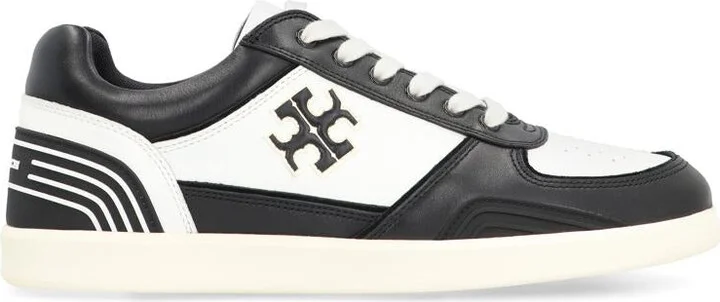 Tory Burch Clover Court Leather Low-Top Sneakers