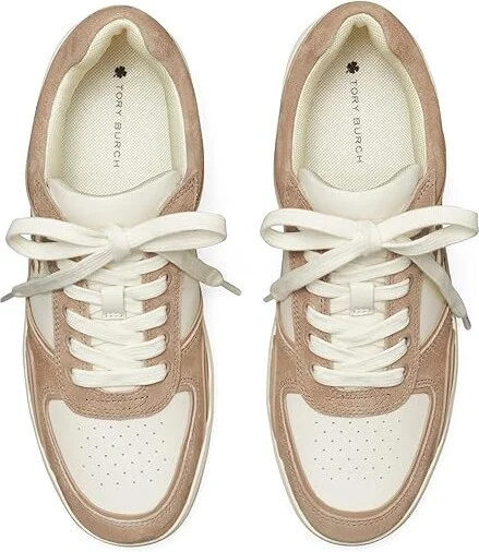 Tory Burch Clover Court Women's Shoes New Ivory/Cerbiatto/Cerbiatto : 6 M, Leather/Synthetic - Image 2