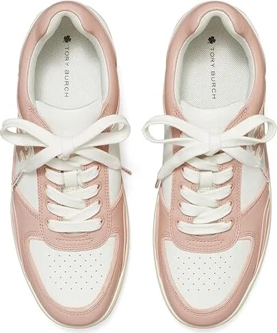 Tory Burch Clover Court Women's Shoes Purity/Shell Pink : 5 M, Leather/Synthetic - Image 2