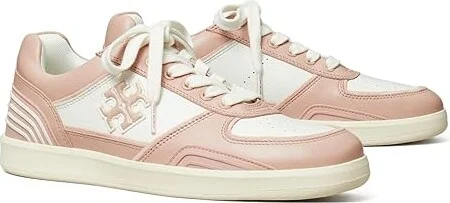 Tory Burch Clover Court Women's Shoes Purity/Shell Pink : 5 M, Leather/Synthetic