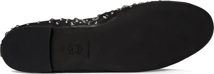 Tory Burch Crystal Ballet Women's Shoes Black : 8 M, Leather/Mesh/Nylon - Image 3