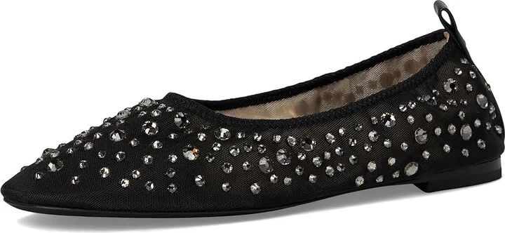 Tory Burch Crystal Ballet Women's Shoes Black : 8 M, Leather/Mesh/Nylon - Image 5