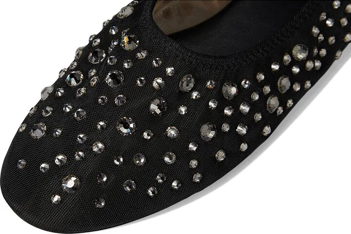 Tory Burch Crystal Ballet Women's Shoes Black : 8 M, Leather/Mesh/Nylon - Image 7