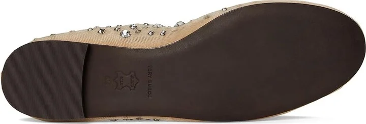 Tory Burch Crystal Ballet Women's Shoes Sheer : 5.5 M, Leather/Mesh/Nylon - Image 3