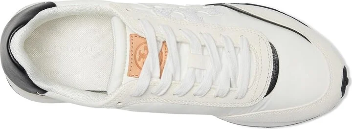 Tory Burch Destiny Trainer Women's Shoes White/Purity/Black : 7 M, Suede - Image 2