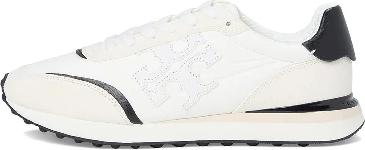 Tory Burch Destiny Trainer Women's Shoes White/Purity/Black : 7 M, Suede - Image 6