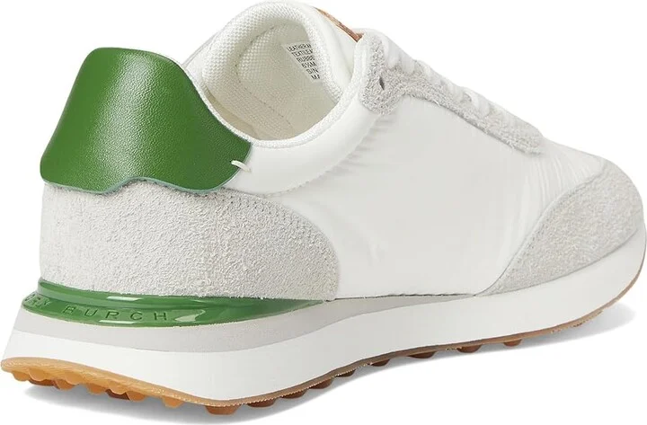 Tory Burch Destiny Trainer Women's Shoes White/Purity/Pale Green : 9.5 M, Suede - Image 4