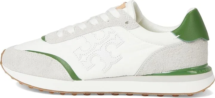 Tory Burch Destiny Trainer Women's Shoes White/Purity/Pale Green : 9.5 M, Suede - Image 6