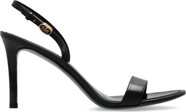 Tory Burch Double T Buckle Heeled Sandals