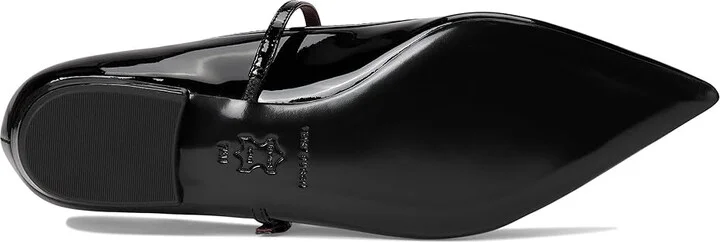 Tory Burch Double T-Buckle Mary Jane Women's Flat Shoes Perfect Black : 8.5 M, Leather/Mesh/Suede - Image 3