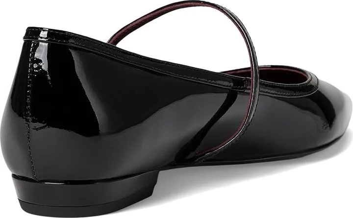 Tory Burch Double T-Buckle Mary Jane Women's Flat Shoes Perfect Black : 8.5 M, Leather/Mesh/Suede - Image 4