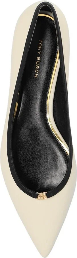 Tory Burch Double T Buckle Pointed Toe Flat Shoes - Image 2