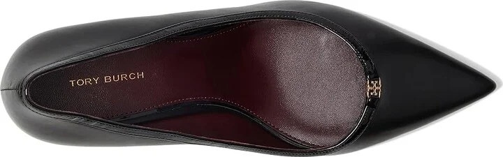 Tory Burch Double T-Buckle Pump 80 mm High Women's Heels Perfect Black/Perfect Black : 10 M, Leather - Image 2