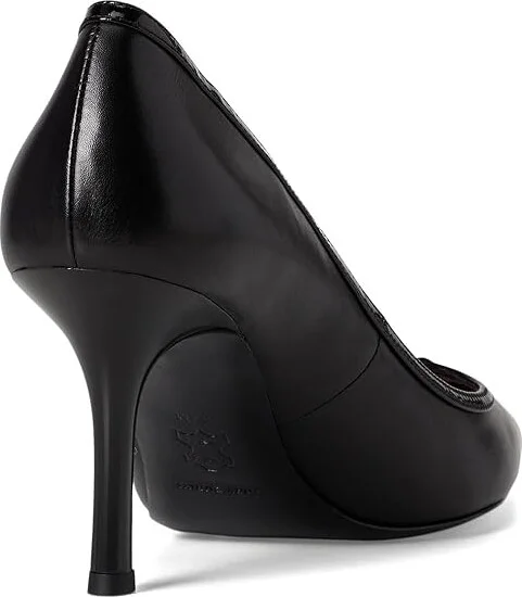 Tory Burch Double T-Buckle Pump 80 mm High Women's Heels Perfect Black/Perfect Black : 10 M, Leather - Image 4