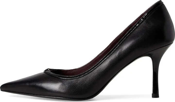 Tory Burch Double T-Buckle Pump 80 mm High Women's Heels Perfect Black/Perfect Black : 10 M, Leather - Image 6