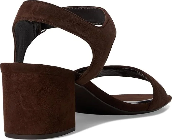 Tory Burch Double T City Sandals 55mm Women's Wedge Shoes Dark Cocoa : 9 M, Textile - Image 4