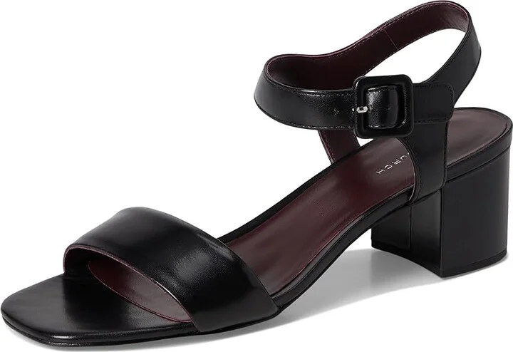 Tory Burch Double T City Sandals 55mm Women's Wedge Shoes Perfect Black : 7.5 M, Textile - Image 5