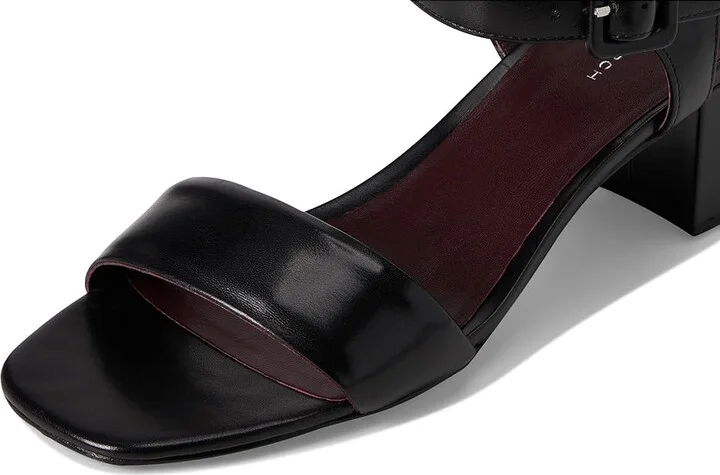 Tory Burch Double T City Sandals 55mm Women's Wedge Shoes Perfect Black : 7.5 M, Textile - Image 7