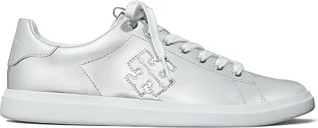 Tory Burch Double T Howell Court Women's Shoes Argento : 4.5 M, Leather - Image 4