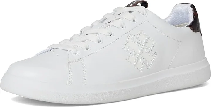 Tory Burch Double T Howell Court Women's Shoes Titanium White/Creta : 11 M, Leather - Image 5