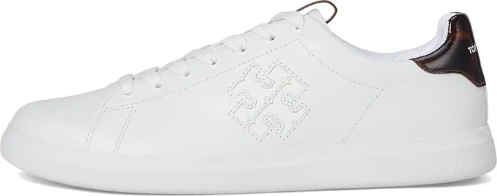 Tory Burch Double T Howell Court Women's Shoes Titanium White/Creta : 11 M, Leather - Image 6