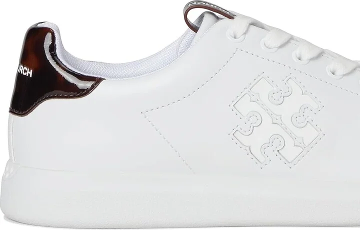 Tory Burch Double T Howell Court Women's Shoes Titanium White/Creta : 11 M, Leather - Image 7