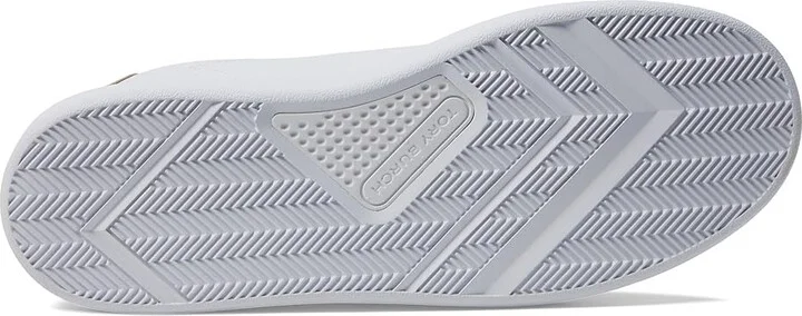 Tory Burch Double T Howell Court Women's Shoes Titanium White/Spark Gold : 5.5 M, Leather - Image 3