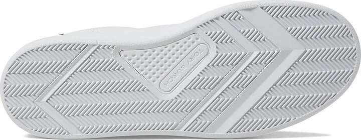 Tory Burch Double T Howell Court Women's Shoes White/Perfect Navy : 5.5 M, Leather - Image 3